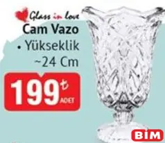 GLASS İN LOVE CAM VAZO YÜKSEKLİK 24 CM GLASS İN LOVE CAM VAZO YÜKSEKLİK 24 CM